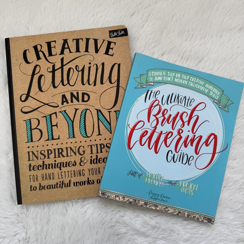 Bundle of 2 Creative Lettering and Brush Guide Books